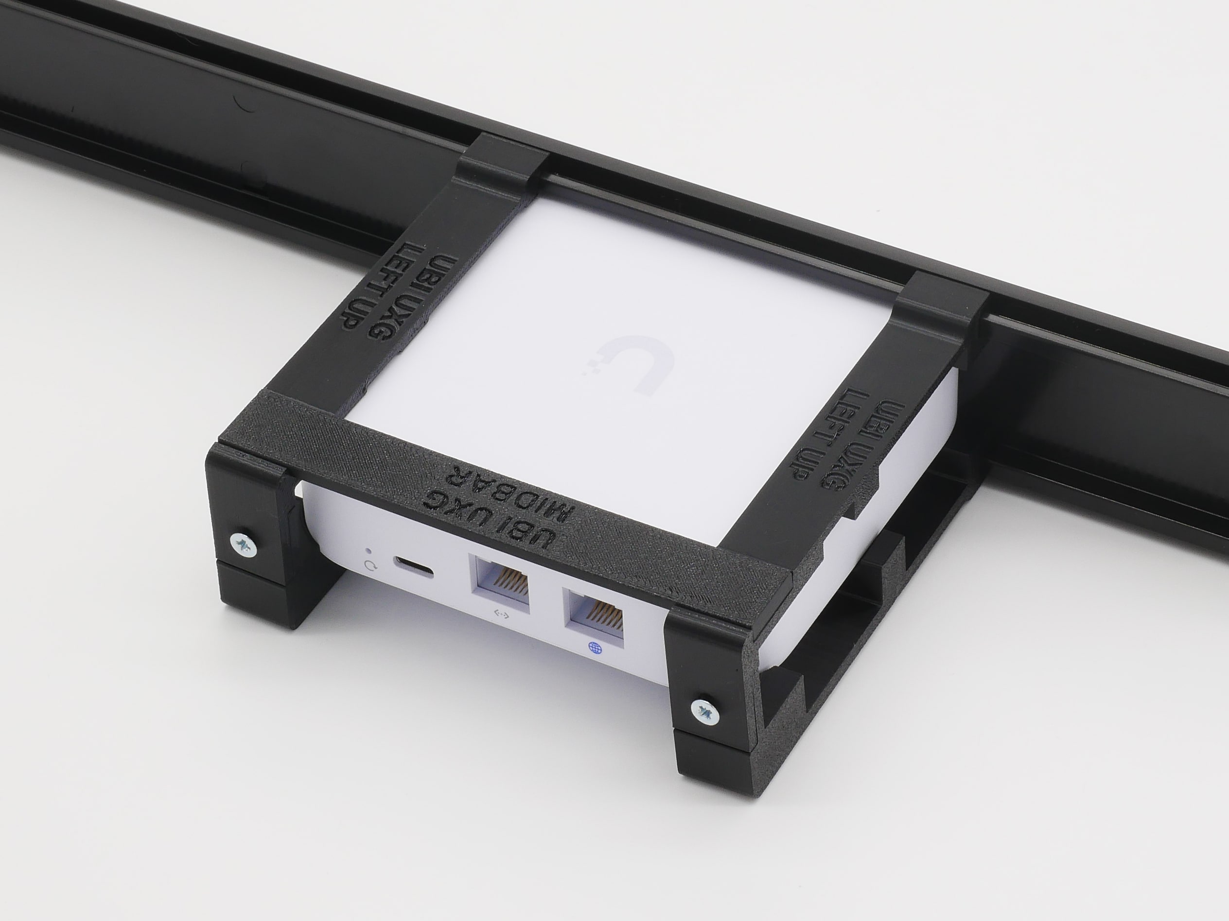 Ubiquiti UXG Injection molded front and 3D printed rear arms 19inch 1U Rack mount - Image 2