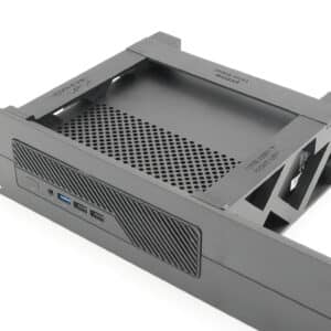 Rack munt for MiniSforum MS-01 Injection molded front and 3D printed rear arms 19inch 2U