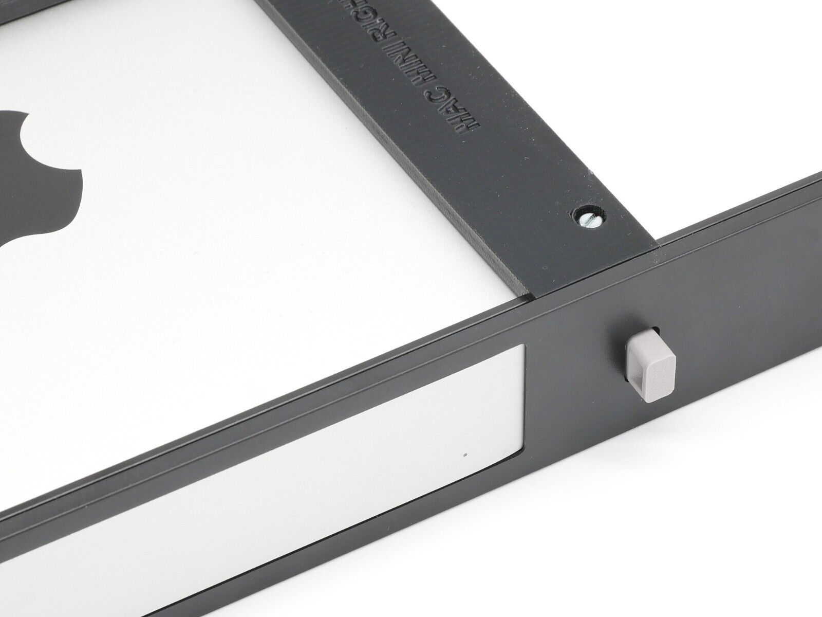 Rack mount for apple mac mini injection molded w remote on/off button 19inch 1U - Image 2