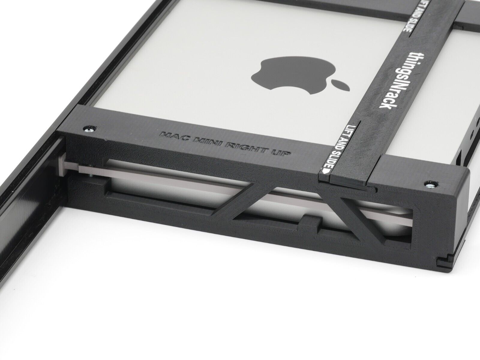 Rack mount for apple mac mini injection molded w remote on/off button 19inch 1U - Image 4
