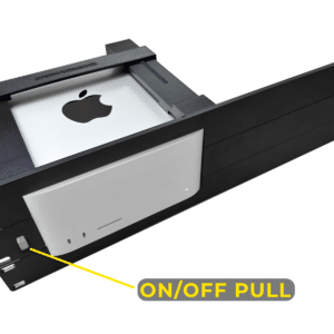 Rack mount for apple mac studio with remote on/off button 19inch 1U