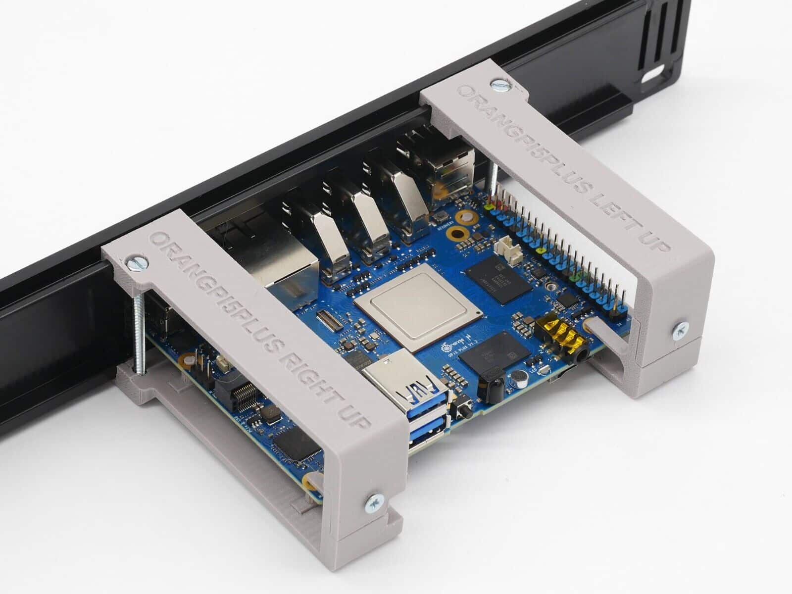 Rack mount for 1-3 Orange PI5 PLUS 19inch 1U - injection molded front - Image 3