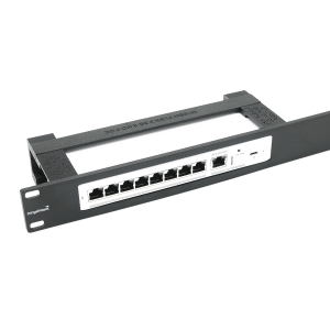 Rack mount for Ubiquiti USW-Flex-2.5G-8  19inch 1U - Black -None PoE version
